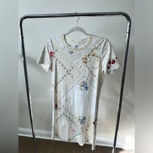 Tory Burch Handkerchief Print "Afternoon Tea" T-Shirt Dress Size S